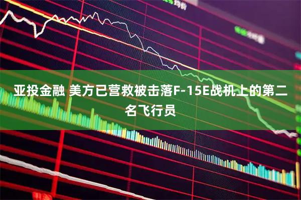 亚投金融 美方已营救被击落F-15E战机上的第二名飞行员